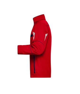 Unisexe Veste workwear softshell - COLOR - Rouge/marine 8528