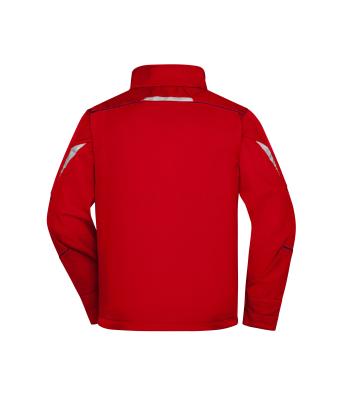 Unisexe Veste workwear softshell - COLOR - Rouge/marine 8528