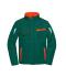 Unisexe Veste workwear softshell - COLOR - Vert-foncé/orange 8528