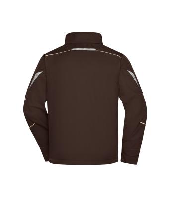 Unisex Workwear Softshell Jacket - COLOR - Brown/stone 8528