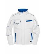 Unisex Workwear Softshell Jacket - COLOR - White/royal 8528