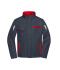 Unisex Workwear Softshell Jacket - COLOR - Carbon/rood 8528