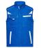 Unisexe Bodywarmer workwear softshell - COLOR - Royal/blanc 8529