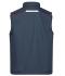 Unisexe Bodywarmer workwear softshell - COLOR - Carbone/rouge 8529