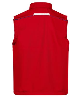 Unisexe Bodywarmer workwear softshell - COLOR - Rouge/marine 8529