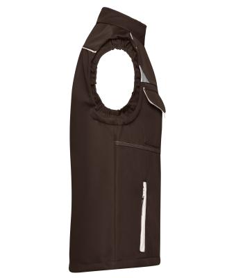 Unisex Workwear Softshell Vest - COLOR - Bruin/steen 8529