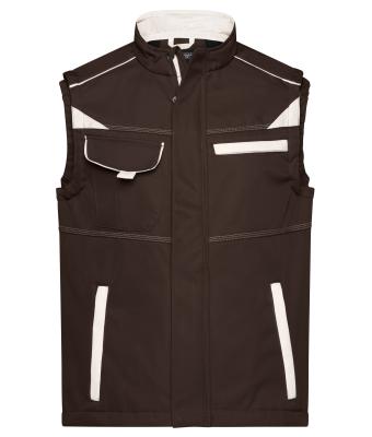 Unisex Workwear Softshell Vest - COLOR - Bruin/steen 8529