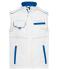 Unisex Workwear Softshell Vest - COLOR - Wit/royal 8529