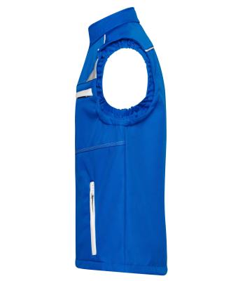 Unisex Workwear Softshell Vest - COLOR - Royal/wit 8529