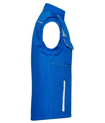 Unisex Workwear Softshell Vest - COLOR - Royal/wit 8529