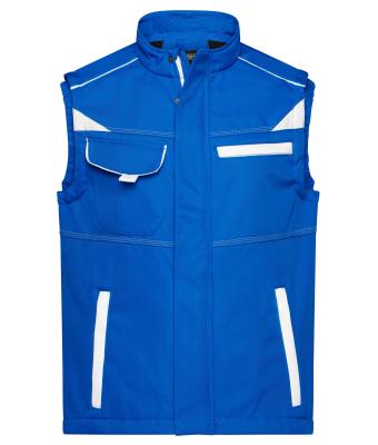 Unisex Workwear Softshell Vest - COLOR - Royal/wit 8529