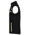 Unisex Workwear Softshell Vest - COLOR - Zwart/lime 8529