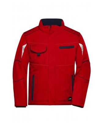 Unisexe Veste workwear softshell hiver - COLOR - Rouge/marine 8530