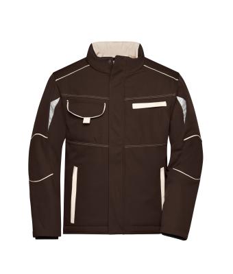 Unisex Workwear Softshell Padded Jacket - COLOR - Bruin/steen 8530