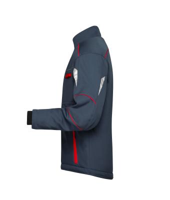 Unisex Workwear Softshell Padded Jacket - COLOR - Carbon/rood 8530
