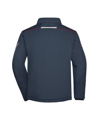 Unisex Workwear Softshell Padded Jacket - COLOR - Carbon/rood 8530