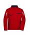 Unisex Workwear Softshell Padded Jacket - COLOR - Red/navy 8530