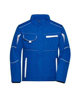 Unisex Workwear Softshell Padded Jacket - COLOR - Royal/wit 8530