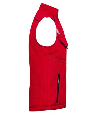 Unisexe Bodywarmer workwear softshell hiver - COLOR - Rouge/marine 8531