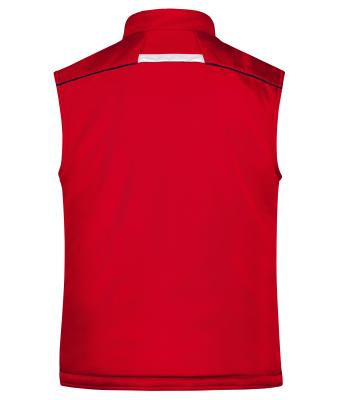 Unisexe Bodywarmer workwear softshell hiver - COLOR - Rouge/marine 8531