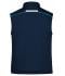 Unisex Workwear Softshell Padded Vest - COLOR - Navy/turquoise 8531