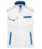 Unisex Workwear Softshell Padded Vest - COLOR - Wit/royal 8531