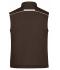 Unisex Workwear Softshell Padded Vest - COLOR - Brown/stone 8531