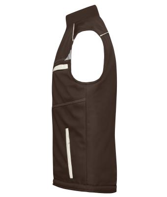 Unisex Workwear Softshell Padded Vest - COLOR - Bruin/steen 8531