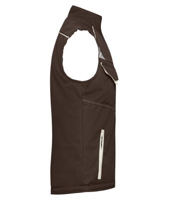 Unisex Workwear Softshell Padded Vest - COLOR - Bruin/steen 8531