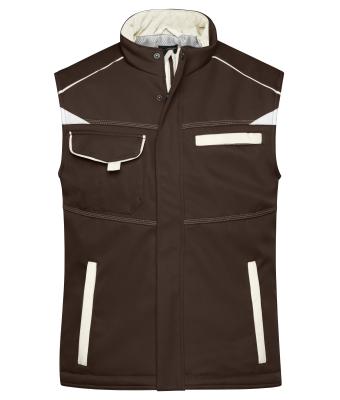 Unisex Workwear Softshell Padded Vest - COLOR - Bruin/steen 8531