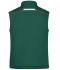 Unisex Workwear Softshell Padded Vest - COLOR - Dongergroen/oranje 8531