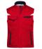 Unisex Workwear Softshell Padded Vest - COLOR - Rood/navy 8531