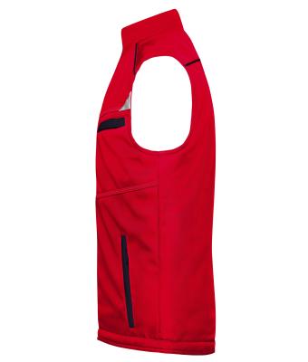 Unisex Workwear Softshell Padded Vest - COLOR - Rood/navy 8531