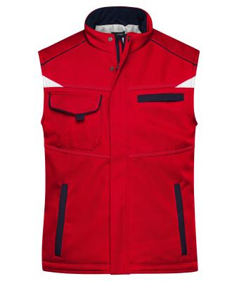 Unisex Workwear Softshell Padded Vest - COLOR - Rood/navy 8531