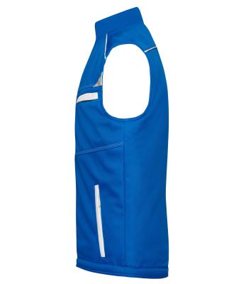 Unisex Workwear Softshell Padded Vest - COLOR - Royal/wit 8531