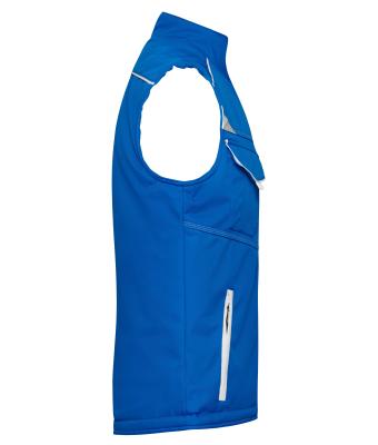 Unisex Workwear Softshell Padded Vest - COLOR - Royal/wit 8531