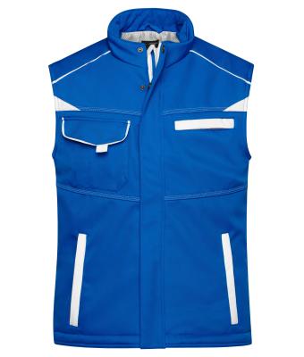 Unisex Workwear Softshell Padded Vest - COLOR - Royal/wit 8531