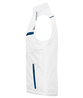 Unisex Workwear Softshell Padded Vest - COLOR - Wit/royal 8531