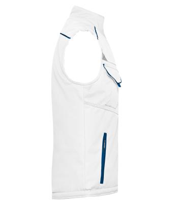 Unisex Workwear Softshell Padded Vest - COLOR - Wit/royal 8531