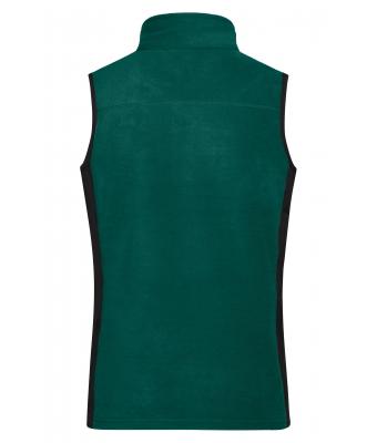 Dames Ladies' Workwear Fleece Vest - STRONG - Donkergroen/zwart 8502