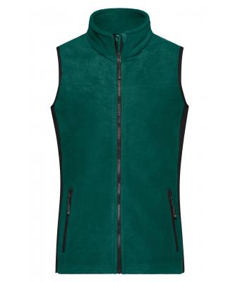 Dames Ladies' Workwear Fleece Vest - STRONG - Donkergroen/zwart 8502