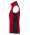 Dames Ladies' Workwear Fleece Vest - STRONG - Rood/zwart 8502