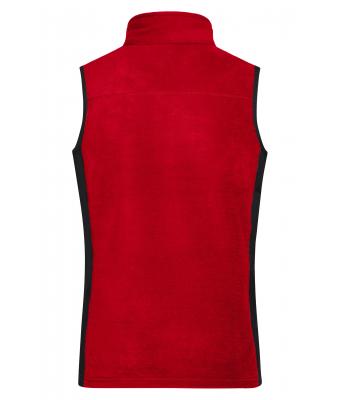Dames Ladies' Workwear Fleece Vest - STRONG - Rood/zwart 8502