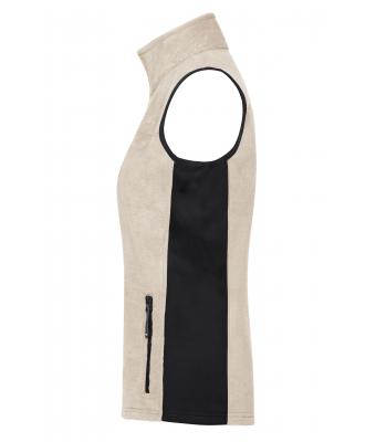 Dames Ladies' Workwear Fleece Vest - STRONG - Steen/zwart 8502