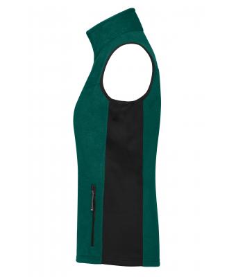Femme Veste workwear polaire femme - STRONG - Vert-foncé/noir 8502
