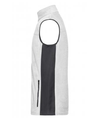Unisexe Veste workwear polaire - STRONG - Blanc/carbone 8503