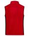 Unisexe Veste workwear polaire - STRONG - Rouge/noir 8503