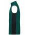 Unisex Workwear Fleece Vest - STRONG - Dark-green/black 8503