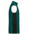 Unisex Workwear Fleece Vest - STRONG - Dark-green/black 8503