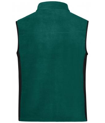 Unisex Workwear Fleece Vest - STRONG - Dark-green/black 8503